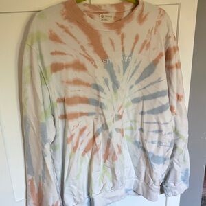 Cozy Tie-Dye Sweatshirt - Pastel Hues